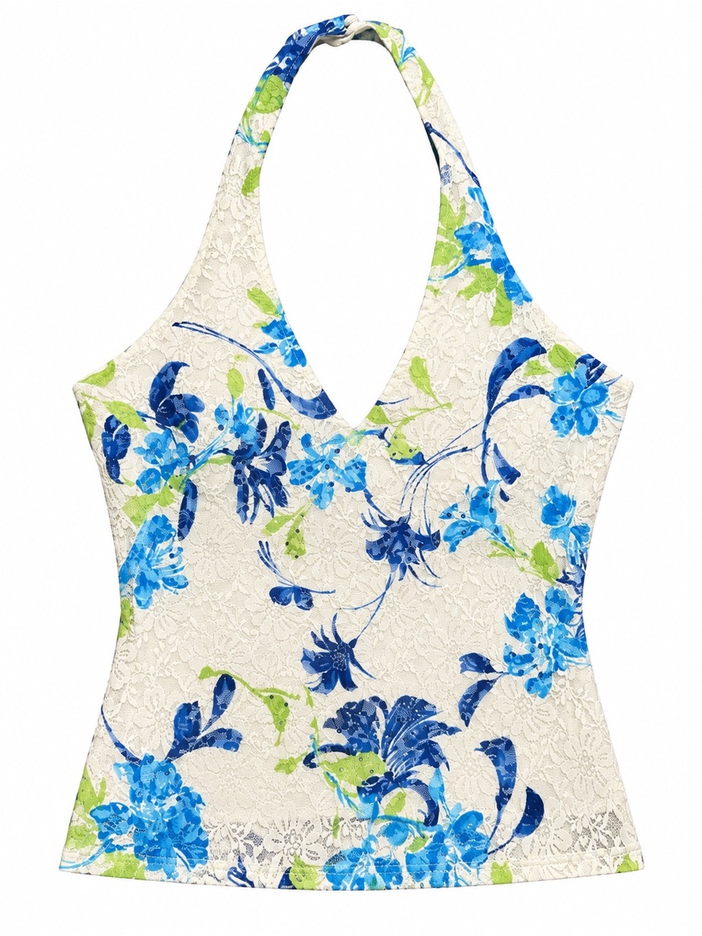 Cache Floral Lace Halter Top